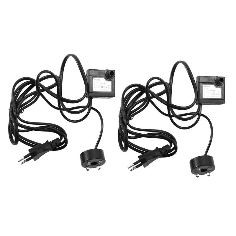 3w Submersible Water Pumps with 4-led Light Pump Pond Tank Eu Plug