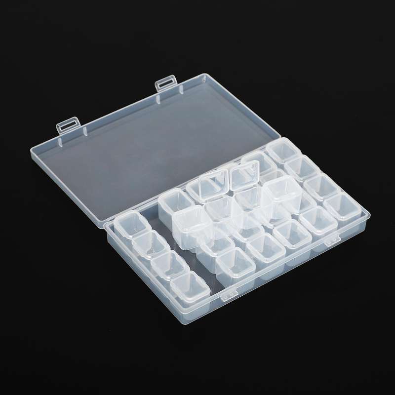 Diamond Embroidery Box 4 Packs 56 Grids, Accessory Containers