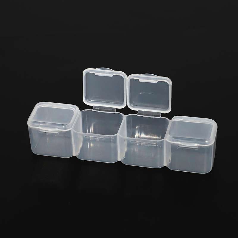 Diamond Embroidery Box 4 Packs 56 Grids, Accessory Containers