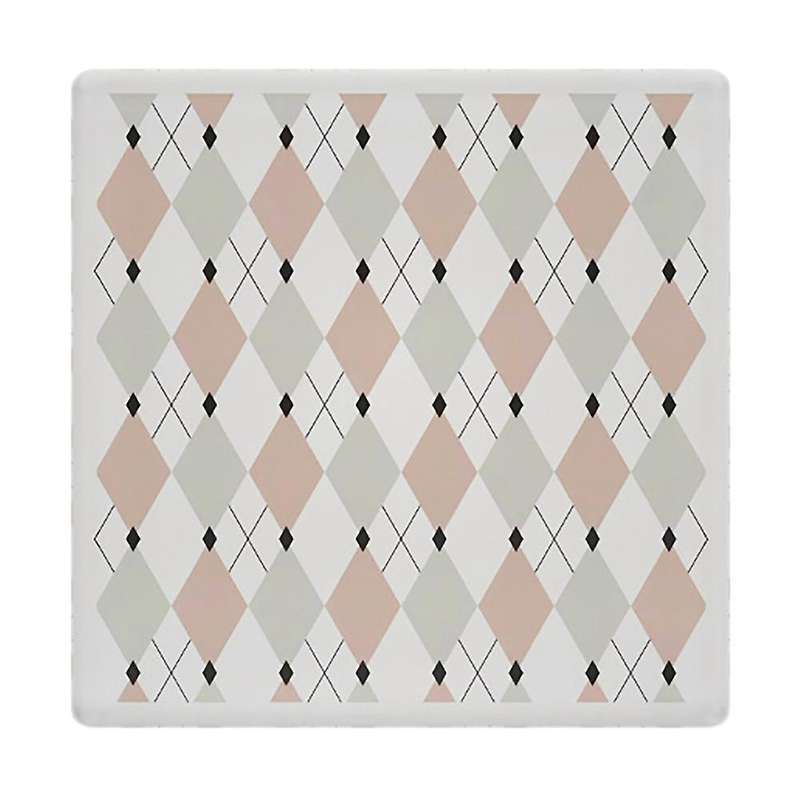 4 Pcs Coffee Shop Chessboard Lattice Acrylic Coaster Decoration(b)