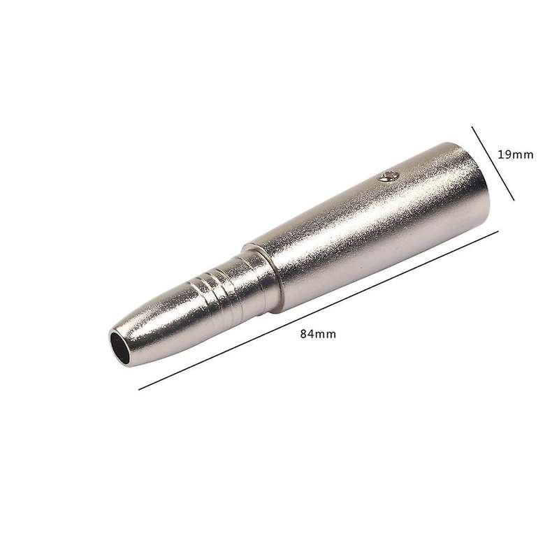 5pcs Adapters-1 6.35mm Xrl Female to Female Audio Adapter Silver