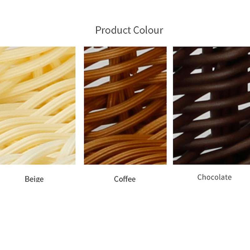 Square Rattan Bread Basket,for Fruit/food/fork Spoon Knife Storage,a