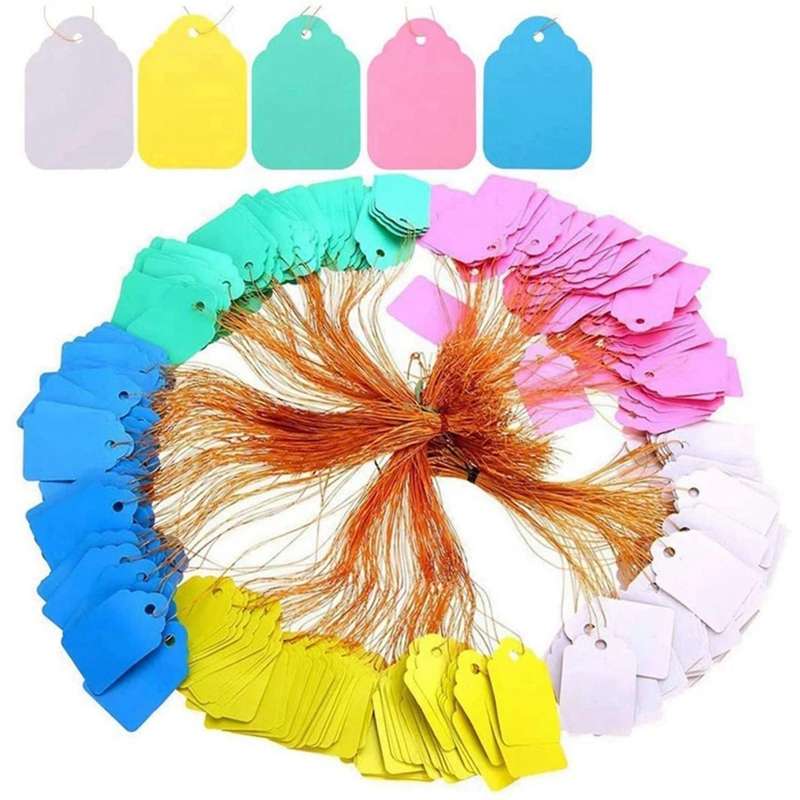 Tags with String Plastic Plant Labels for Gardening Jewelry Clothing