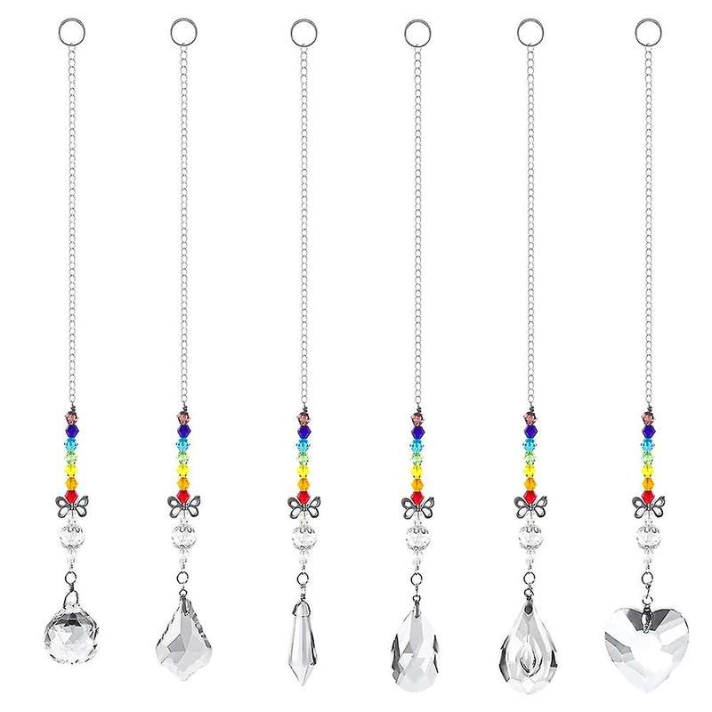 Crystal Suncatcher Hanging Prism Butterfly Ornament for Plants