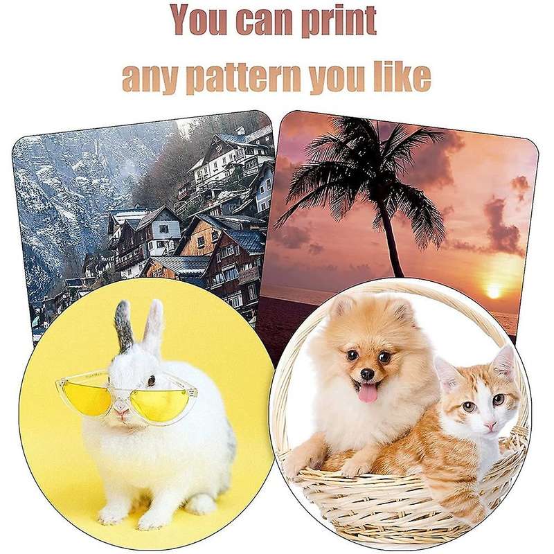 24pcs Of Sublimation Blank Coaster Blank Coaster Rubber Coaster