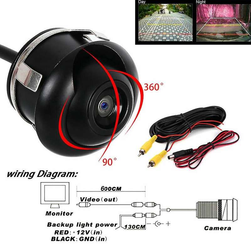 360 Hd Car Rear Front View Reverse Back Up Reversing Camera