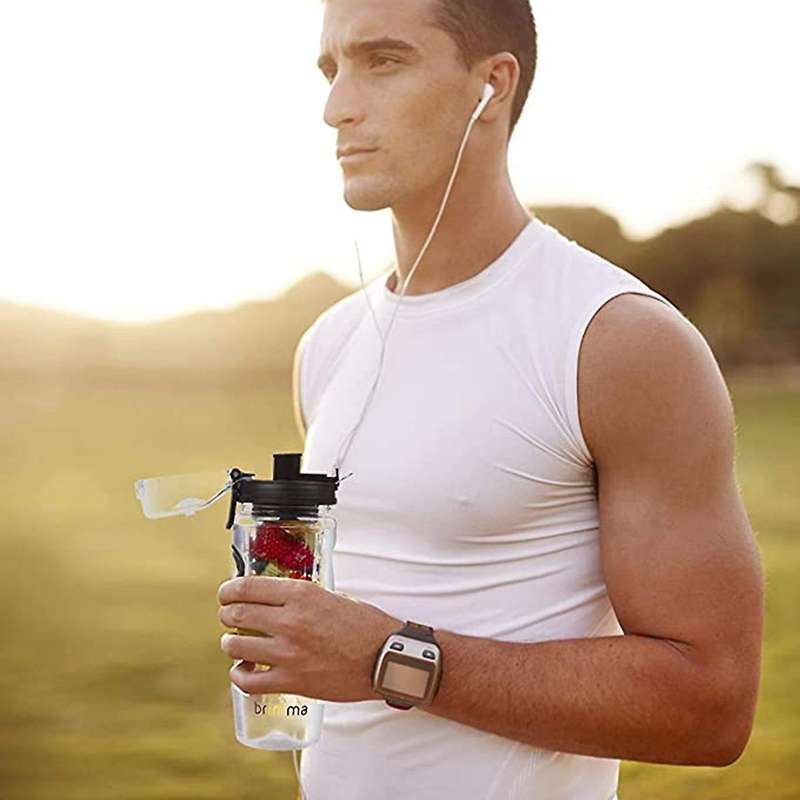 32oz Fruit Infuser Juice Shaker Fitness Sports Lemon Water Bottle