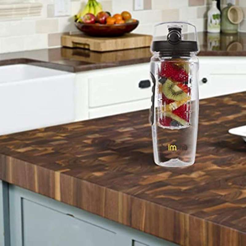32oz Fruit Infuser Juice Shaker Fitness Sports Lemon Water Bottle