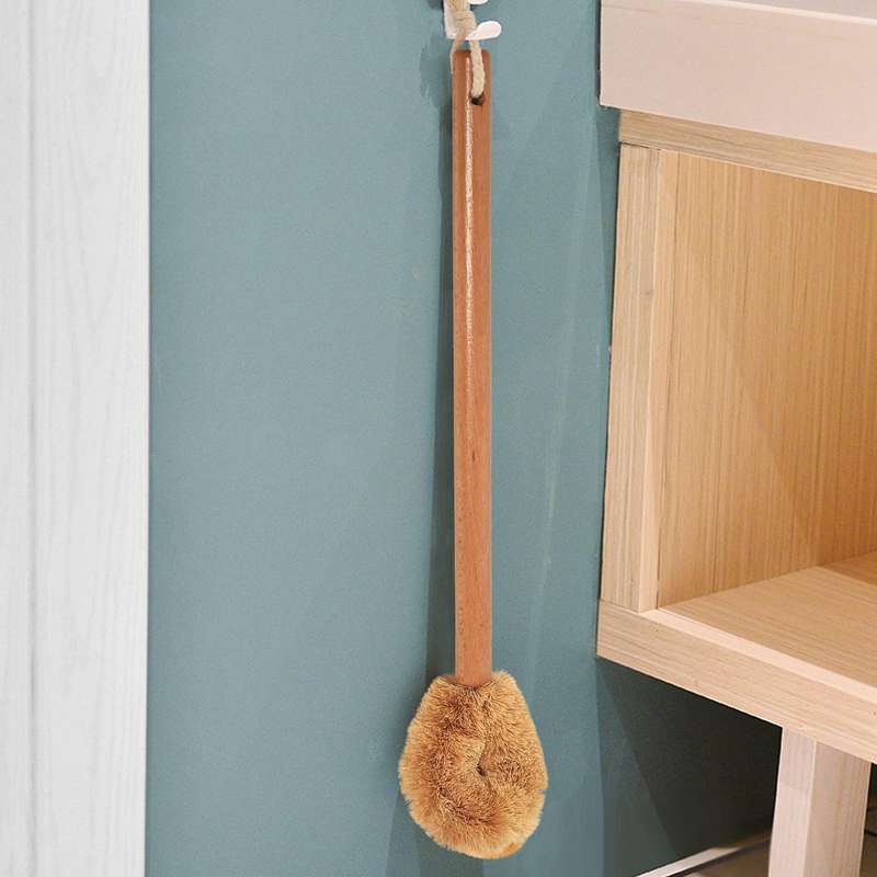 2x Updated Modern Version Toilet Bowl Brush, Coconut Fiber Brush Head
