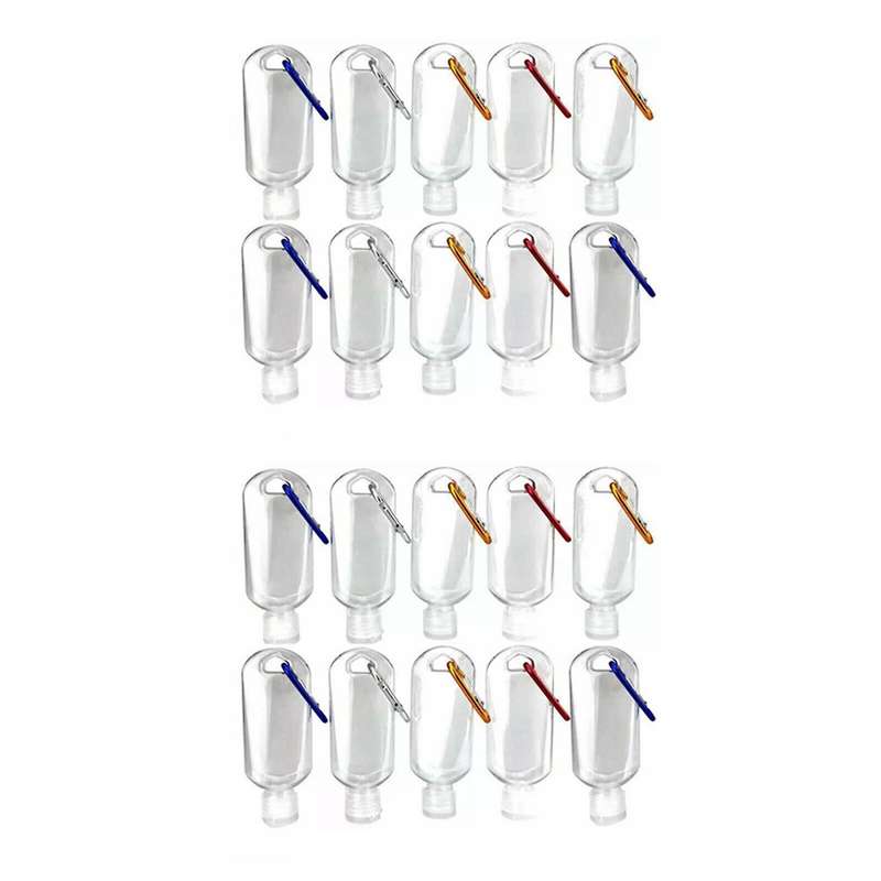 20pc 50ml Portable Hand Sanitizers Bottles Press Bottles Dispensers