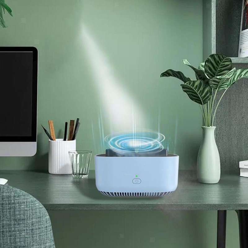 Creative Air Purifier Intelligent Ashtray for Living Room Home Blue