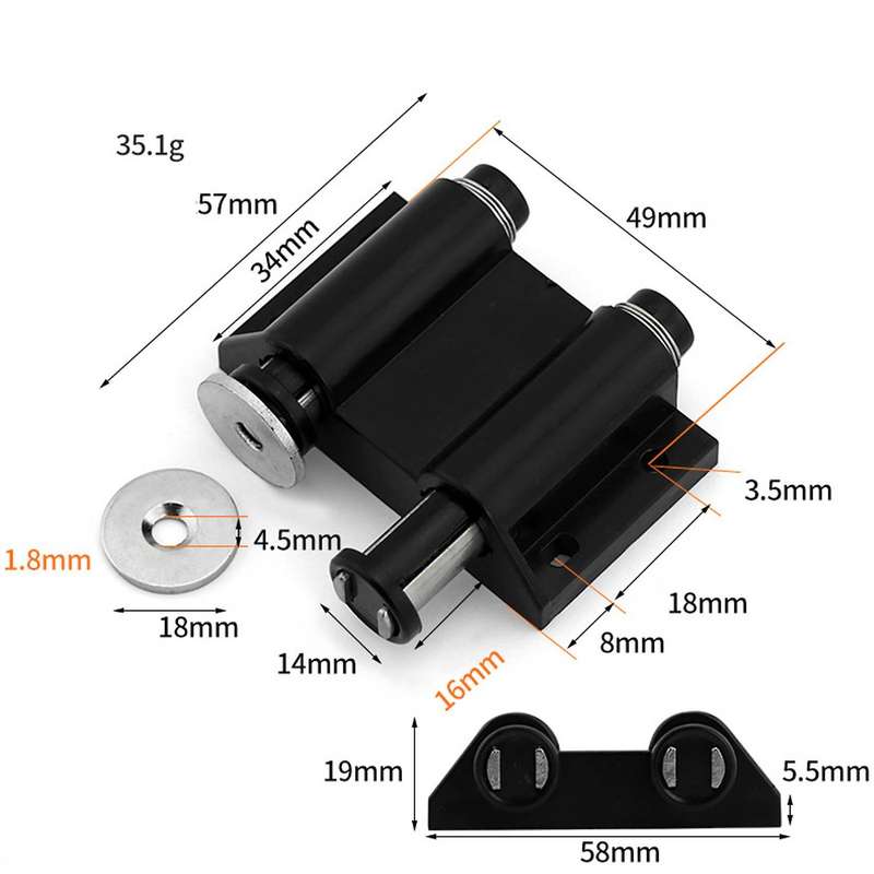 10pcs Dual Magnetic Latch for Glass Door