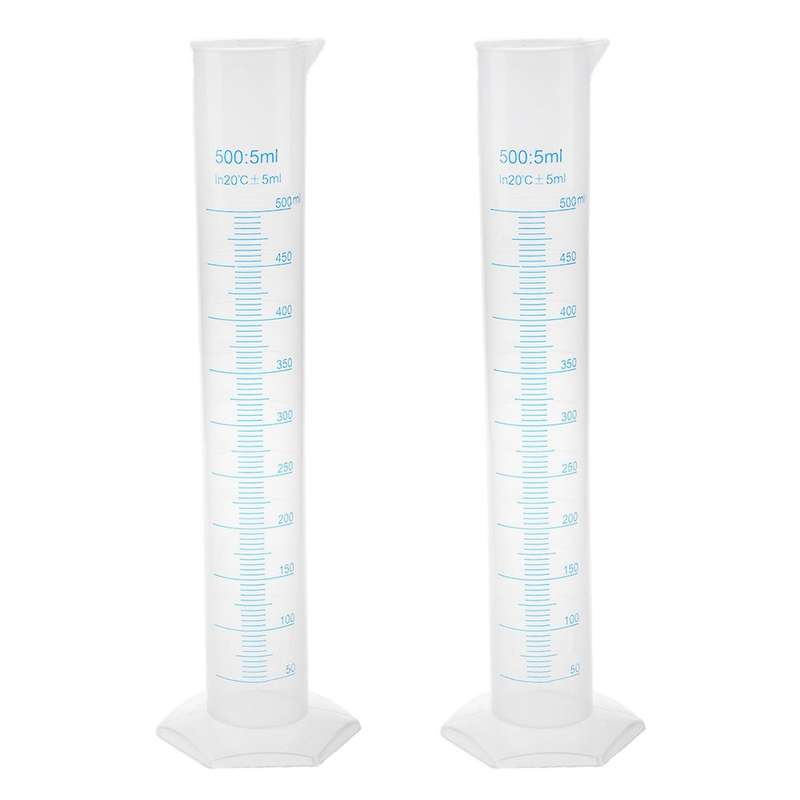 500 Ml Eprouvette Gradue En Plastique Transparent
