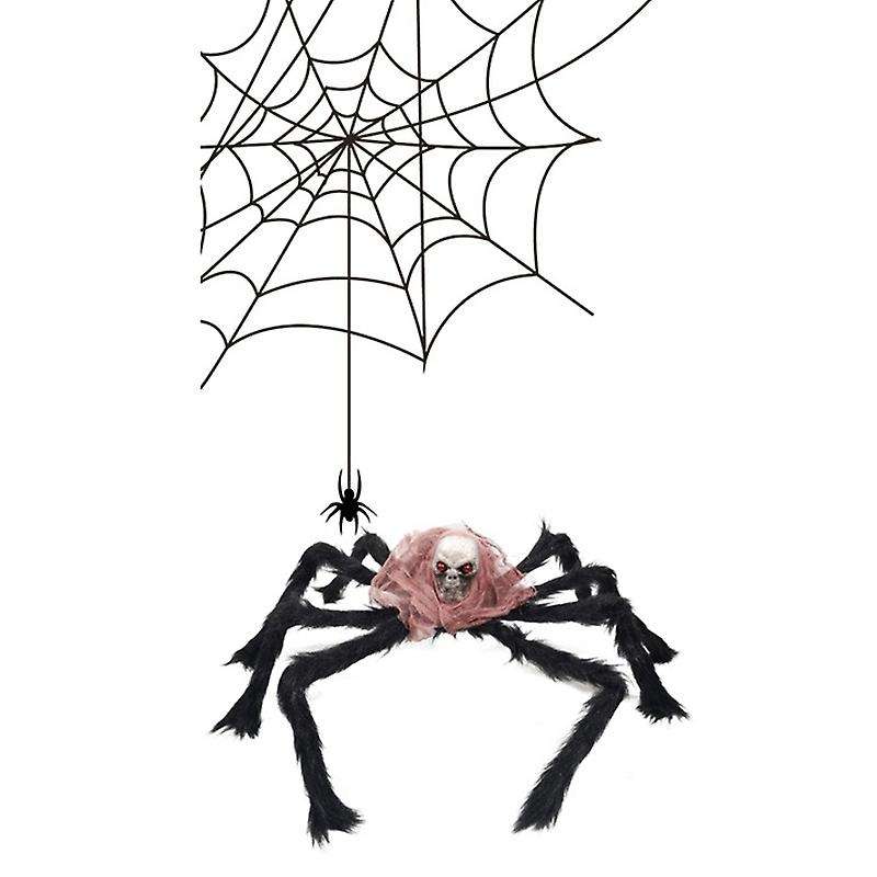 Halloween Decor Spider W/triple-cornered Web Set for Lawn Outdoor