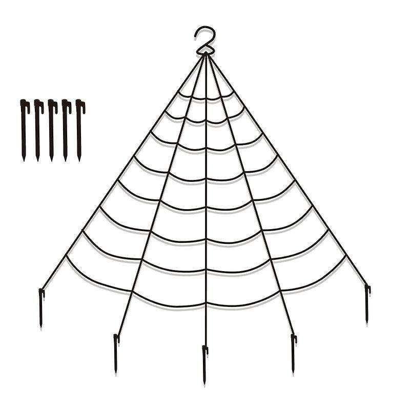 Halloween Decor Spider W/triple-cornered Web Set for Lawn Outdoor