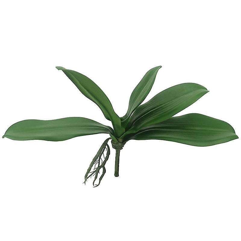 5 Pcs Artificial Green Orchid Leaf for Flowers Garden Decor
