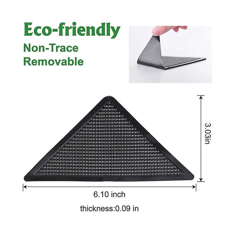 20 Pcs Anti Slip Rug Grippers for Hardwood Floors,reusable Non-trace