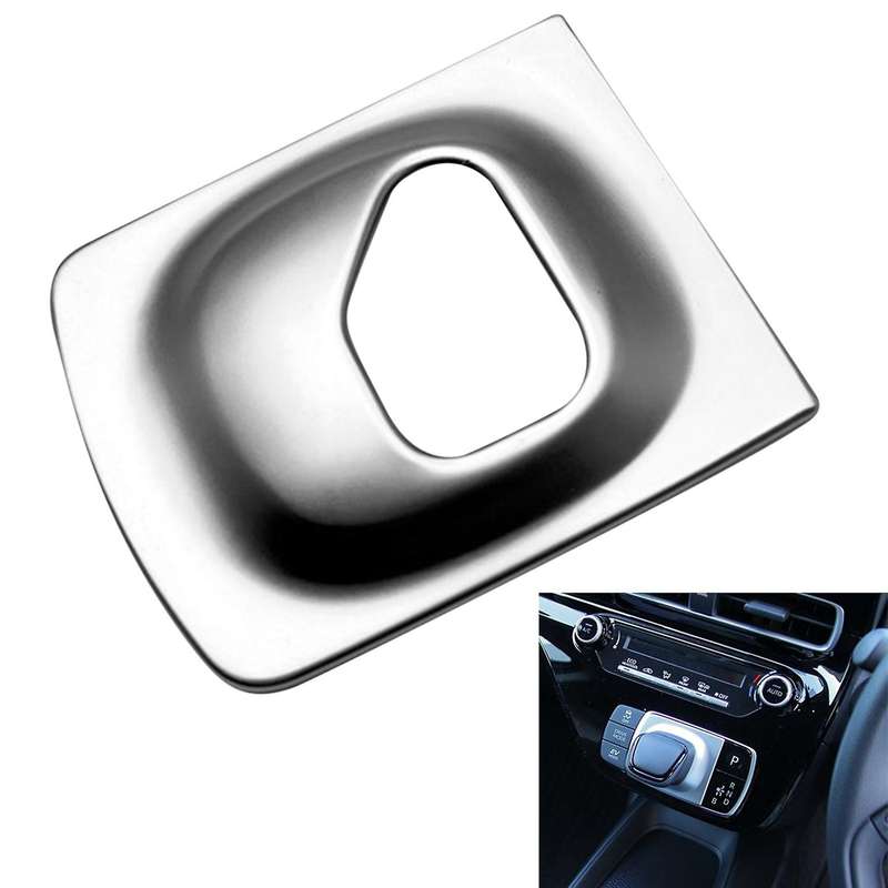 Car Matte Silver Gear Shift Panel Trim for Toyota Aqua 2021 2022 Rhd