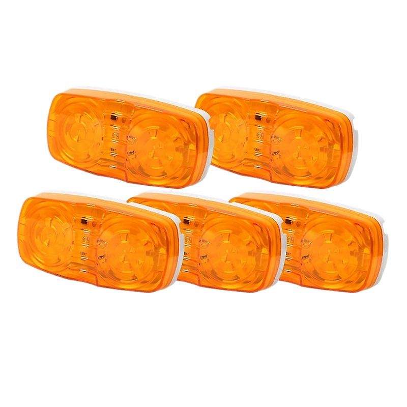 5x Amber Led Camper Exterior Lights Rv Trailer Marker Lights