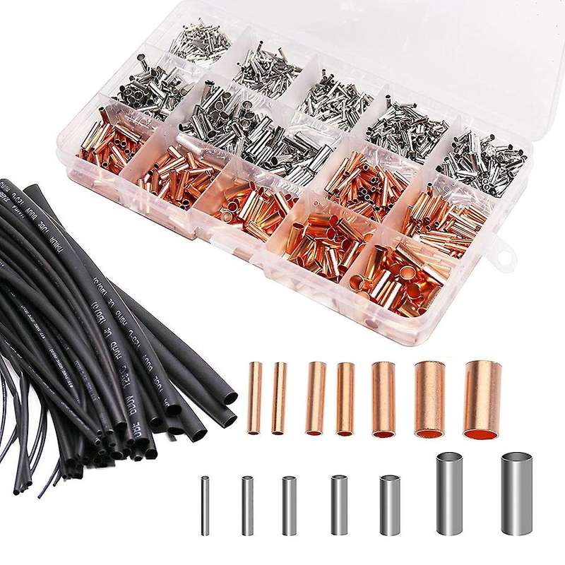 Tinned Copper Crimp Connector Electrical Cable Pin Cord Terminal Kit