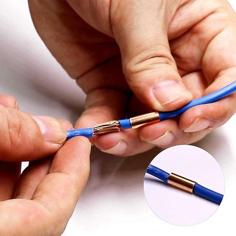 Tinned Copper Crimp Connector Electrical Cable Pin Cord Terminal Kit