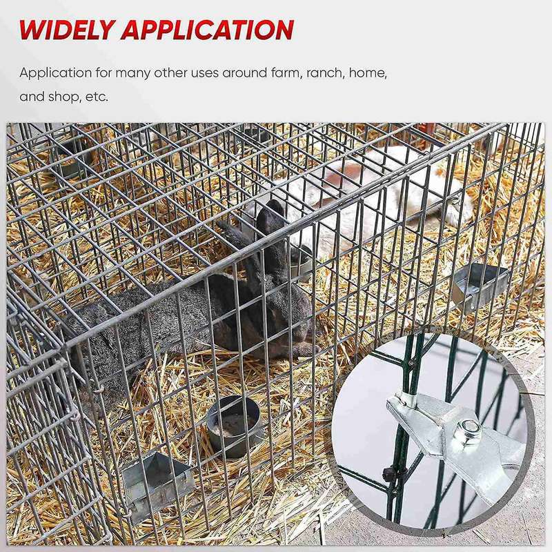 300 Pcs Wire Cage Clamps, with 1 Piece Of Pliers,for Pet Cage (blue)