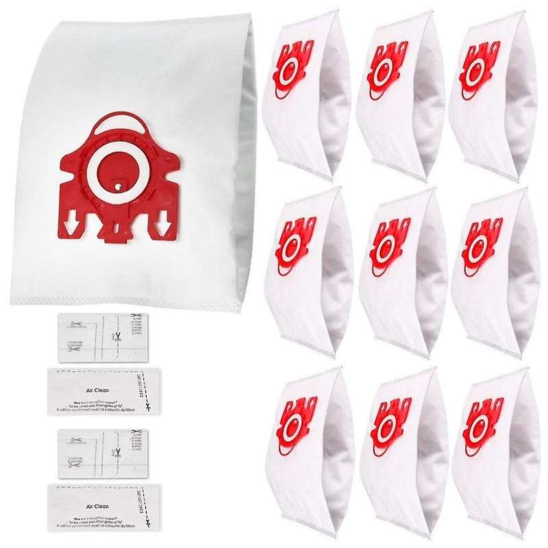 10 Pack Fjm Type Bags and 4 Microfilters for Miele Vacuum Cleaner
