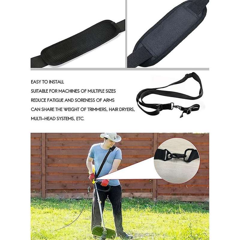2 Pieces Of Black Weed Eater Shoulder Strap Universal Blower Strap A