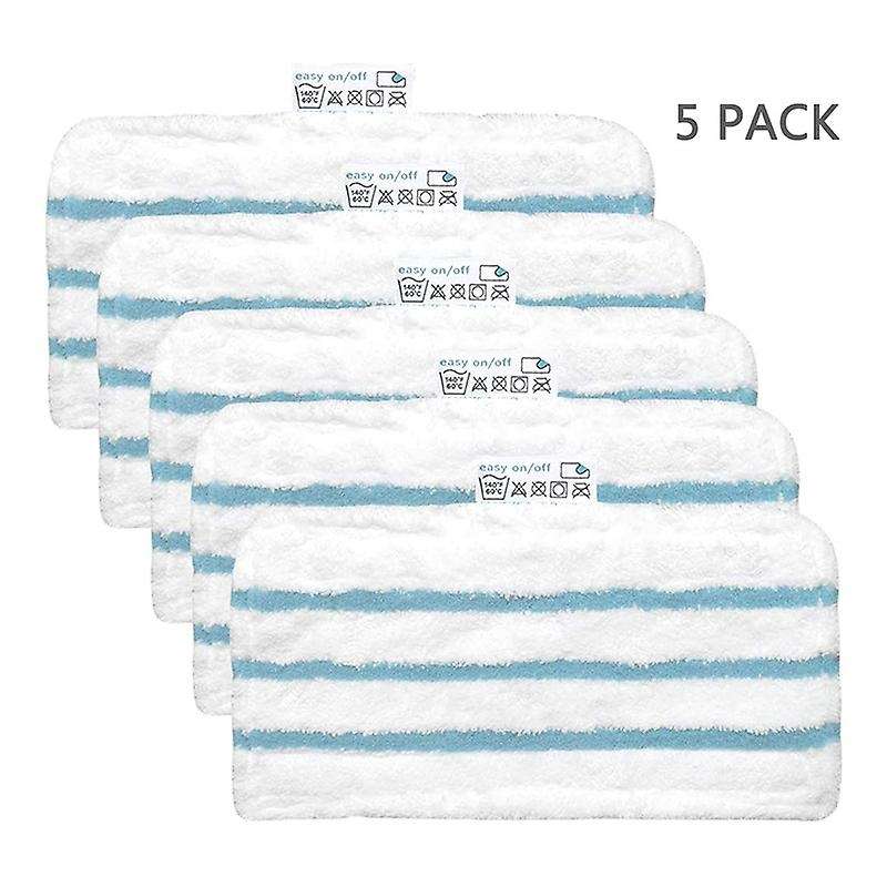 Pack Of 5 Microfiber Pads for Black&decker Steam Mop Replacement