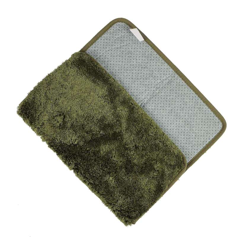 Long Hair Thick Carpet Ins Fresh Bedroom Bedside Blanket,armygreen