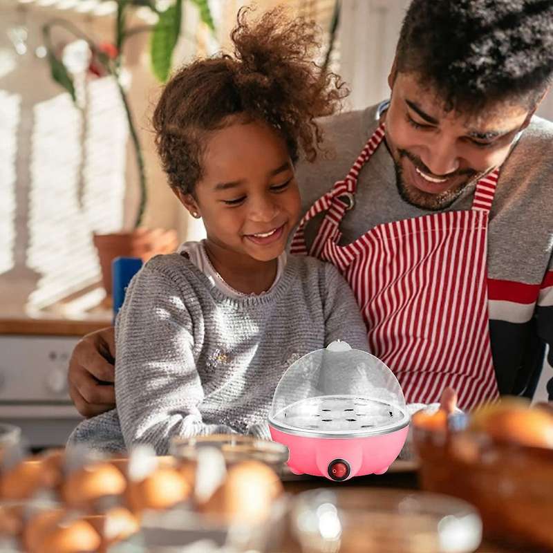 Electric Boiled Egg Cooker Boiler Maker Rapid Heating,pink Eu Plug