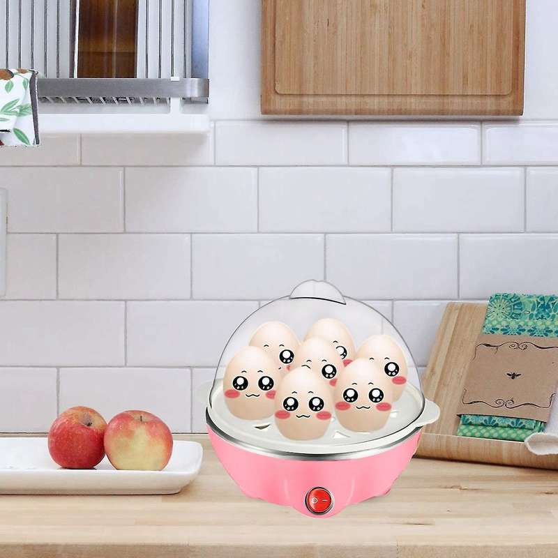 Electric Boiled Egg Cooker Boiler Maker Rapid Heating,pink Eu Plug