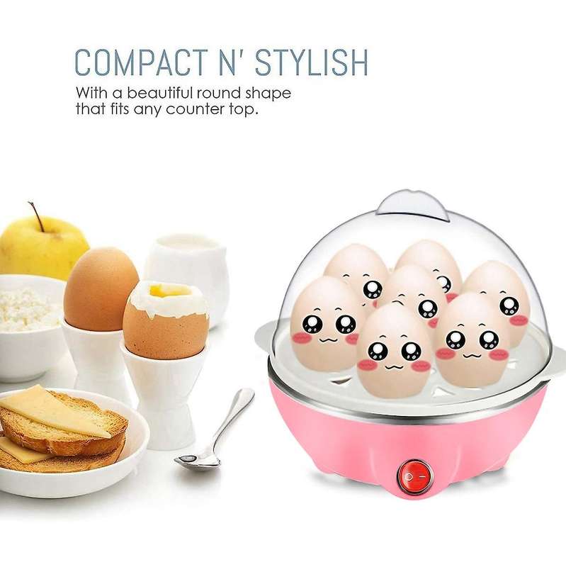 Electric Boiled Egg Cooker Boiler Maker Rapid Heating,pink Eu Plug