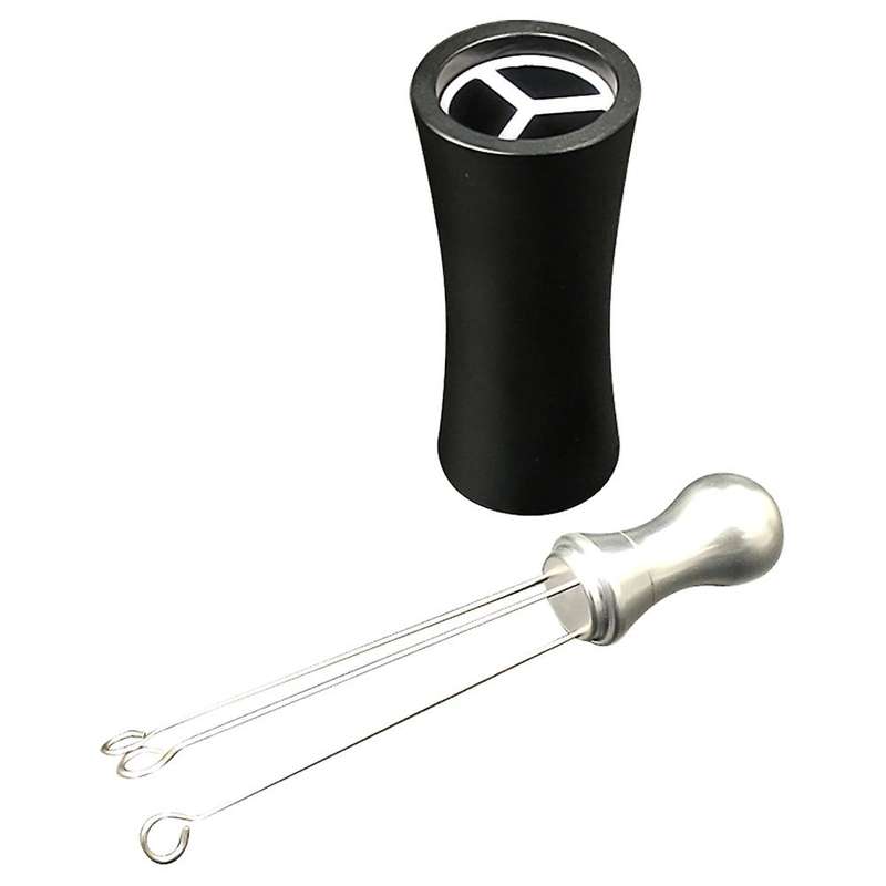 Needle Coffee Tamper Coffee Tamper Distributor Silver + Black