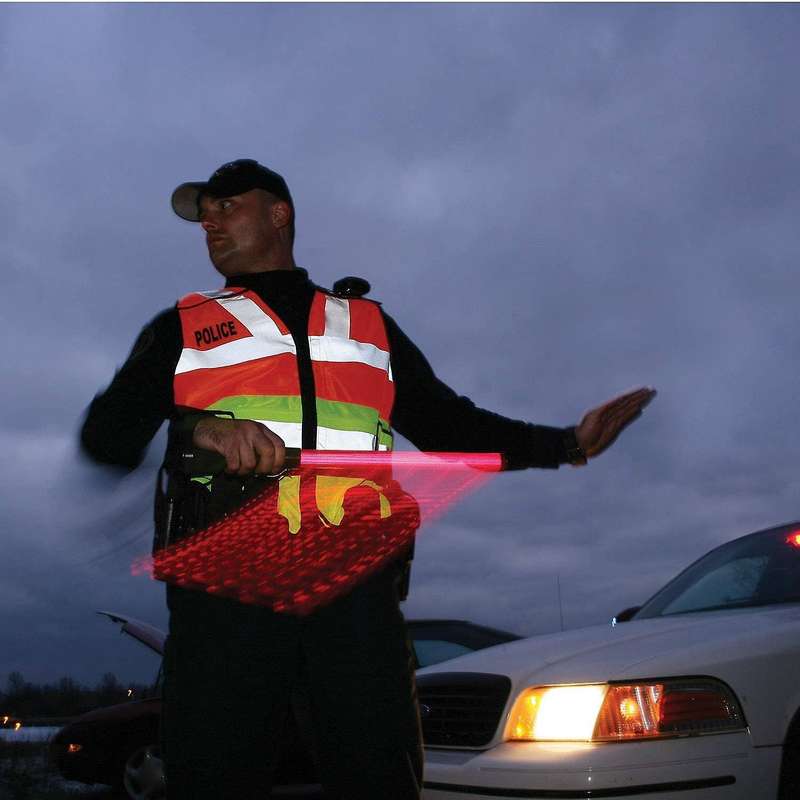 2pack 21inch Signal Safety Led Light Traffic Wands for Parking Guides