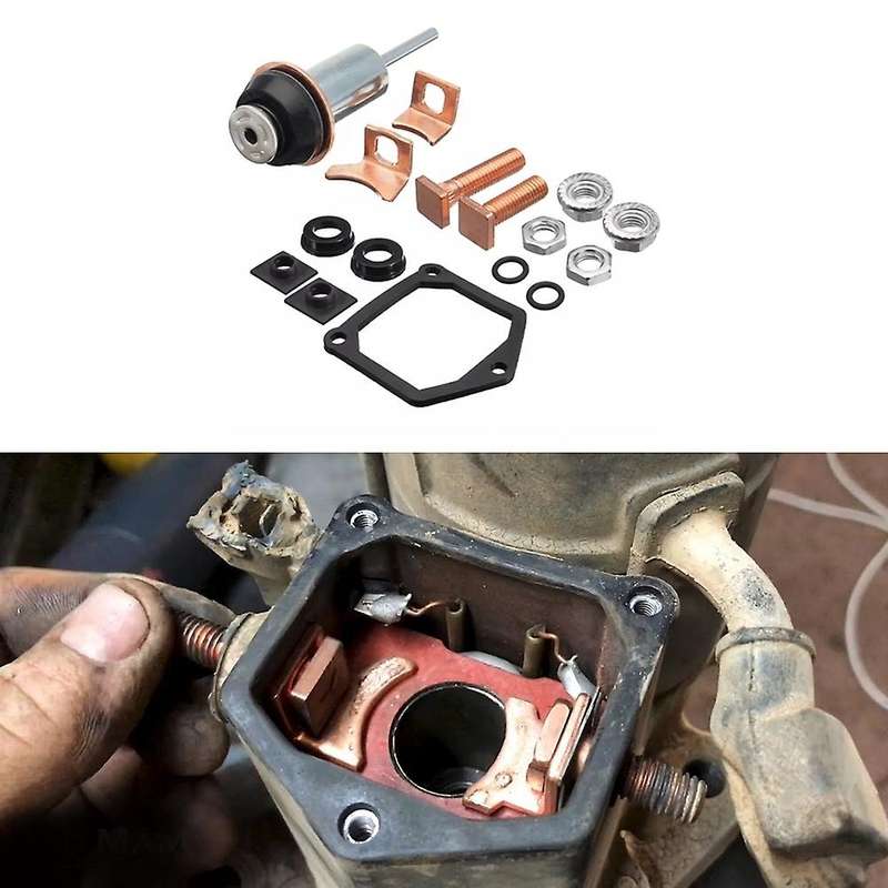 Universal Starter Solenoid Repair Rebuild Kit Plunger Contacts Set