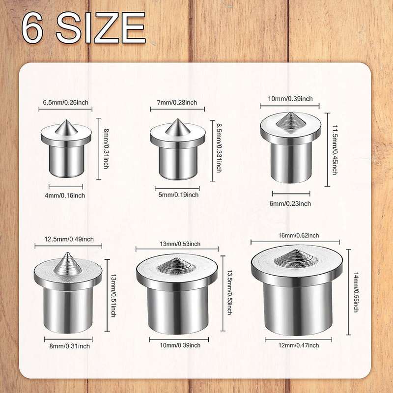 24pcs Dowel and Tenon Center Transfer Plugs for Woodworking Tool