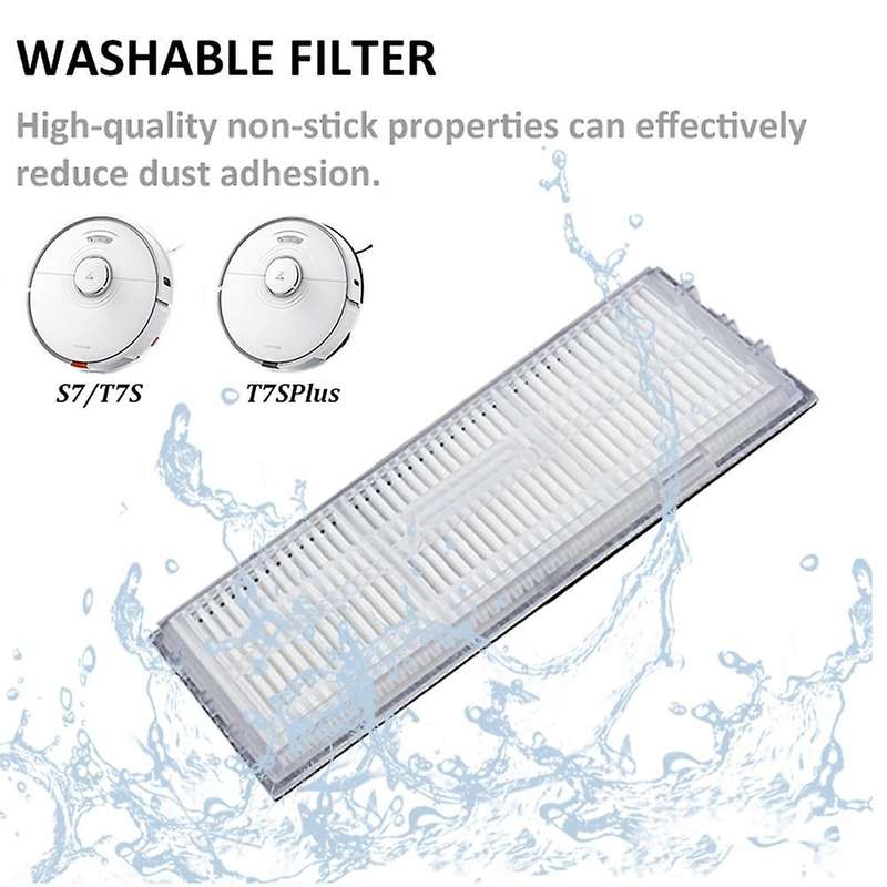 11pcs Main Side Brush Hepa Filter Mop Cloth for Xiaomi Roborock T7s