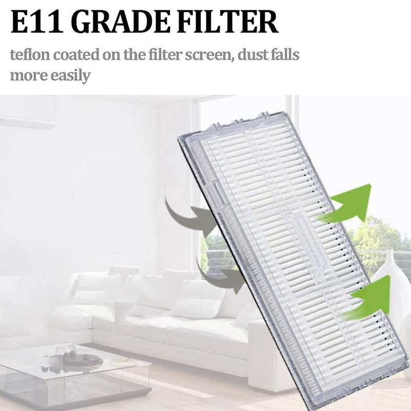 11pcs Main Side Brush Hepa Filter Mop Cloth for Xiaomi Roborock T7s