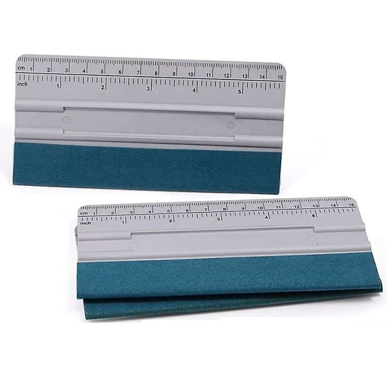 3pcs Plastic Vinyl Car Wrap Suede Cloth Squeegee Scraper Tool