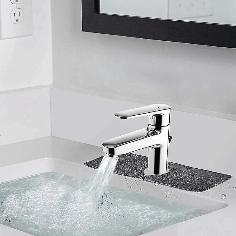 6pcs Faucet Absorbent Mat Sink Microfiber Faucet Splash Guard Pad