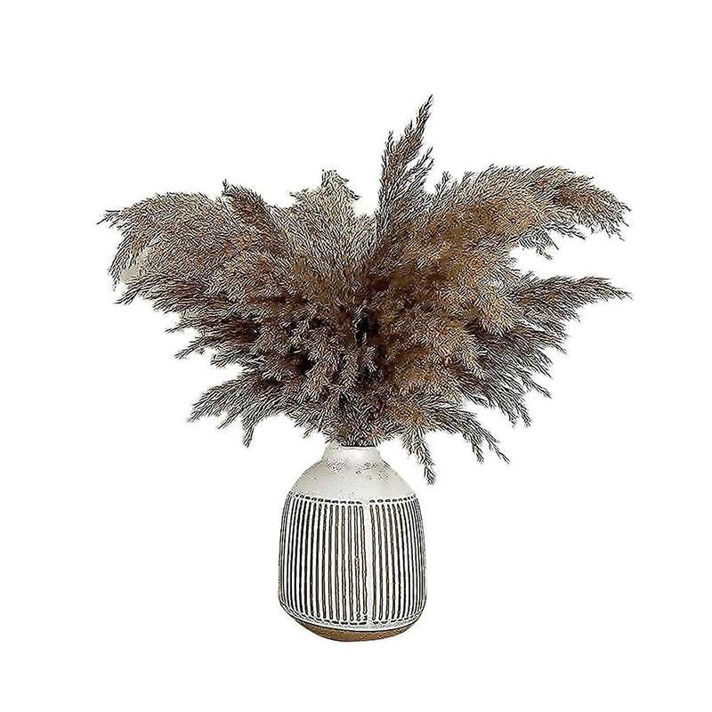17.72inch Dried Pampas Floral Decor Fluffy Pampas Grass 30 Stems