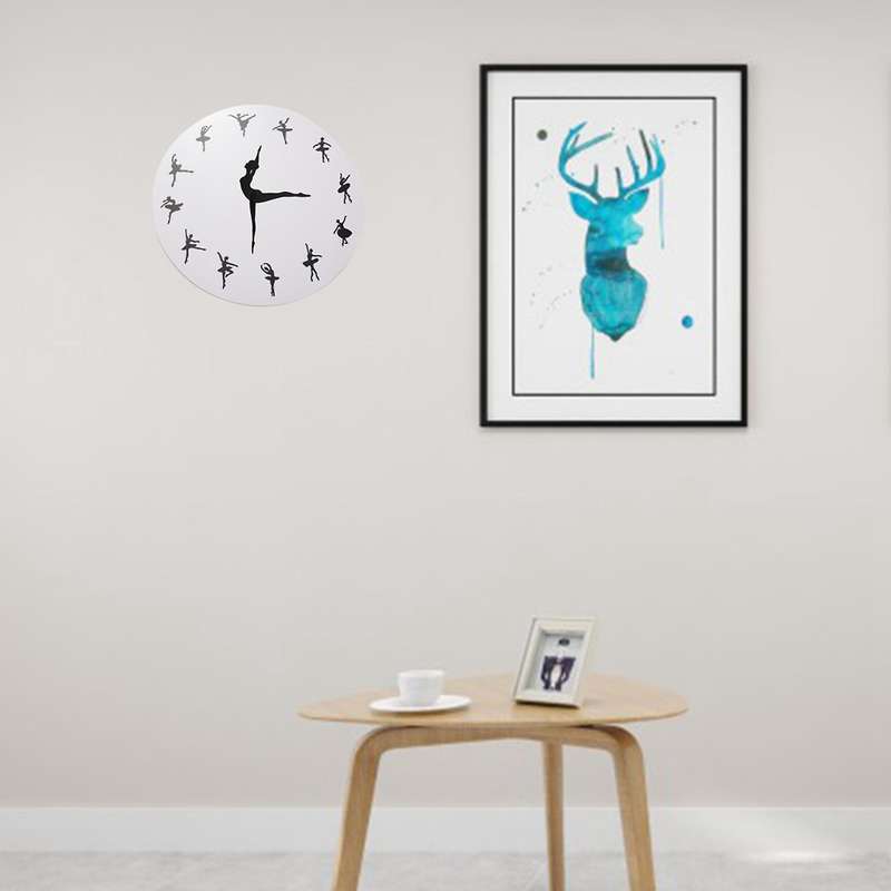 Charming Ballerina Wall Clock Baby Girl Decor Wall Clock Wall Watch