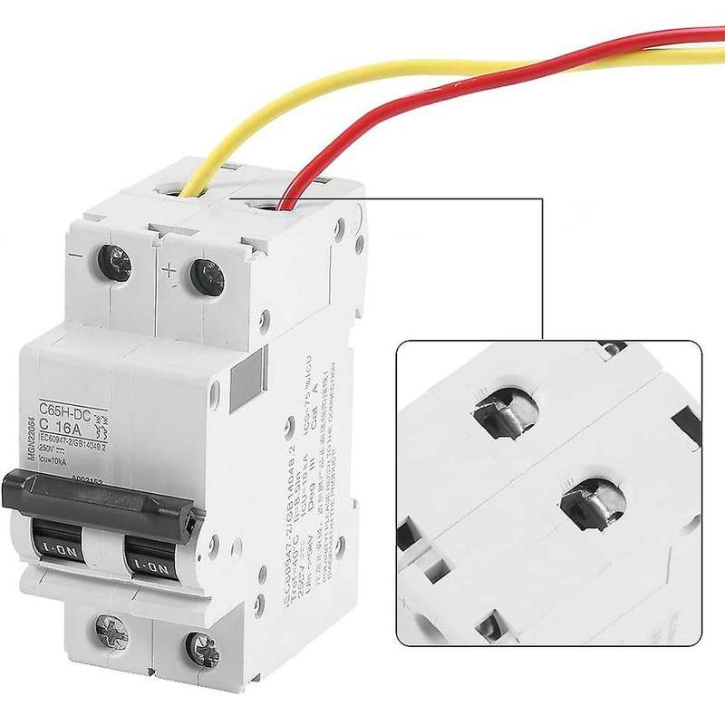 C65h-dc 2p Miniature Circuit Breaker 63a for Solar Panel Grid System