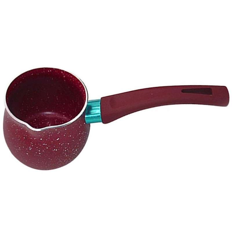 12x9cm Enamel Household Single Handle Coffee Milk Pot, Red