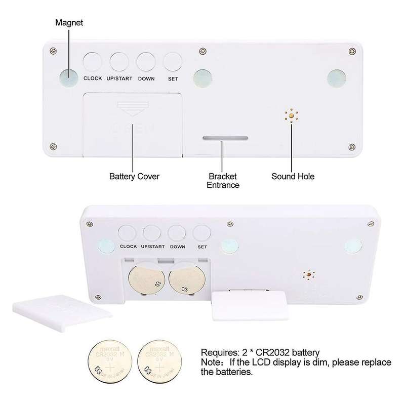 999 Days Count Down Clock Timer for Graduation Lab Kitchen (white)