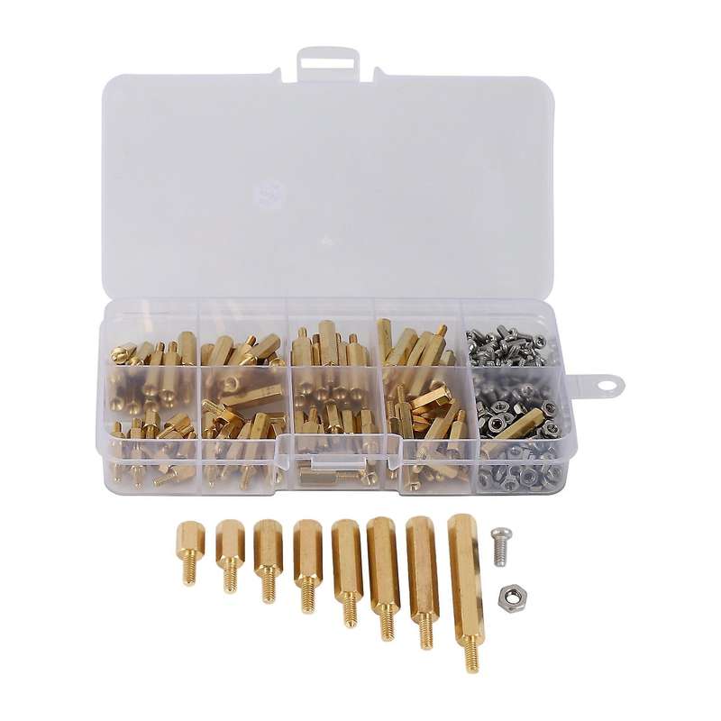 240pcs Waterproof M2.5 Hex Male-female Standoff/screw/nut Kit