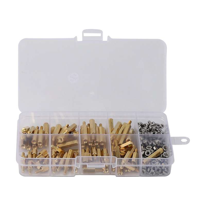 240pcs Waterproof M2.5 Hex Male-female Standoff/screw/nut Kit