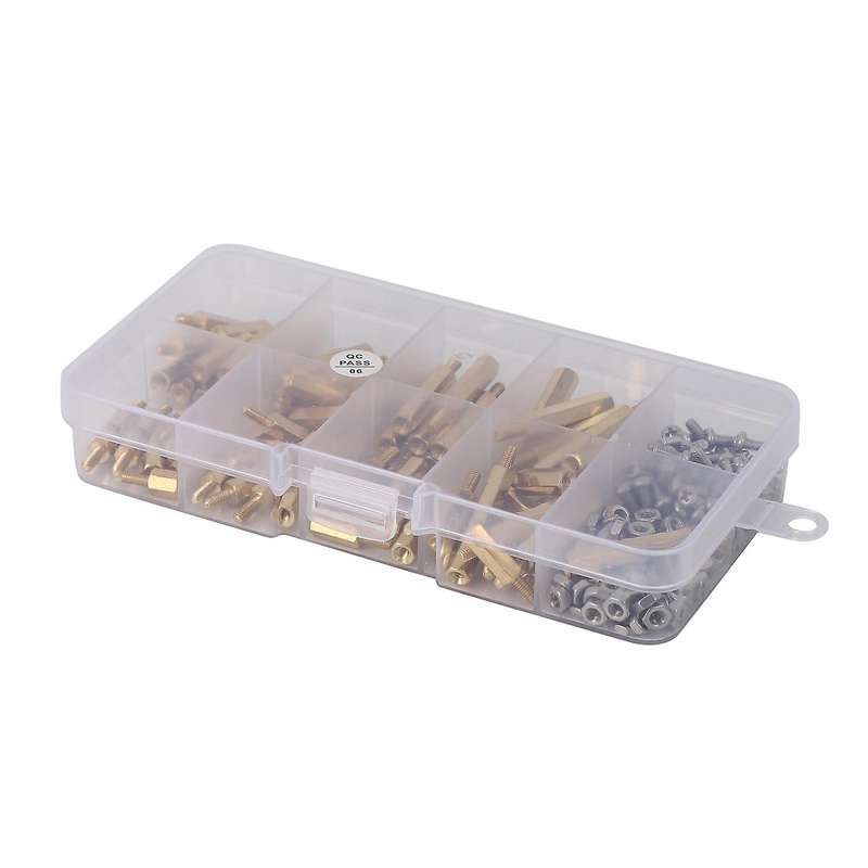 240pcs Waterproof M2.5 Hex Male-female Standoff/screw/nut Kit