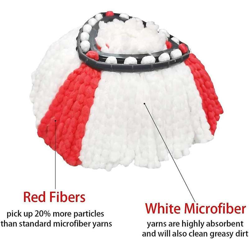 4pcs Mop Heads Replacement for Vileda O-cedar Replacement Head
